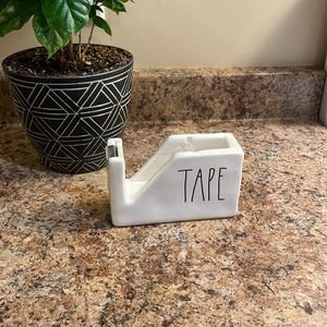 Rae Dunn White Ceramic Tape Dispenser